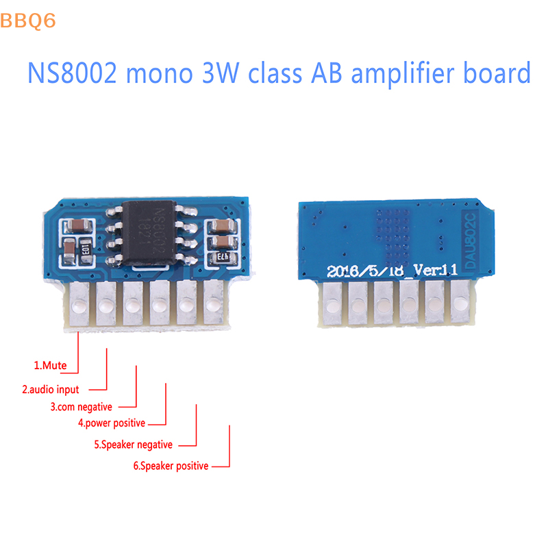 Audio Amplifier Board - 1/2/5개 DC 3V 3.7V 5V AB급