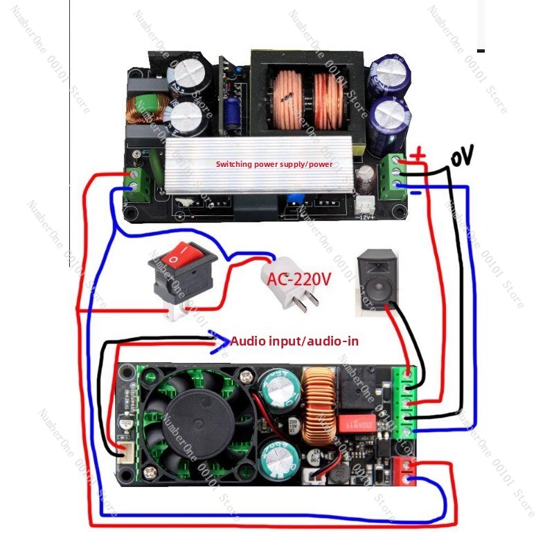 Hifi Amplifier Board - 500W IRS2092S 클래스 D 모노 앰프
