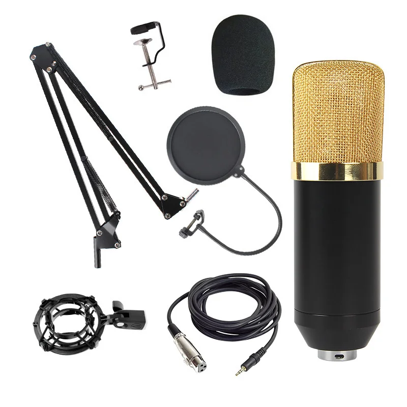 Condenser Microphone Kit - BM800 콘덴서 마이크 키트, 라이브 스트리밍,