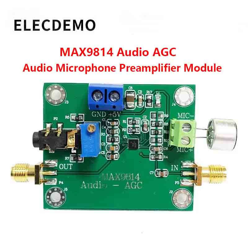 Audio Amplifier Board - 일렉트릿 마이크 AGC 증폭기 모듈, 자동