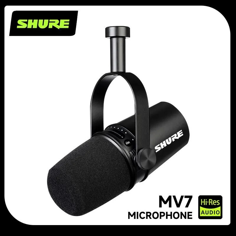 Usb Sound Card - 슈어 MV7 하이브리드 USB/XLR 다이나믹 마이크