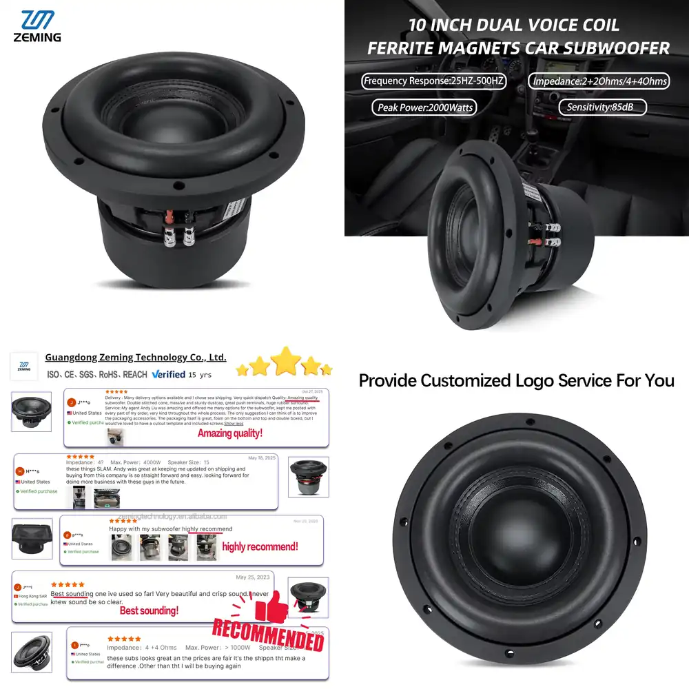 Woofer - 제밍 오디오 JZ-103 차량용 서브우퍼 10인치