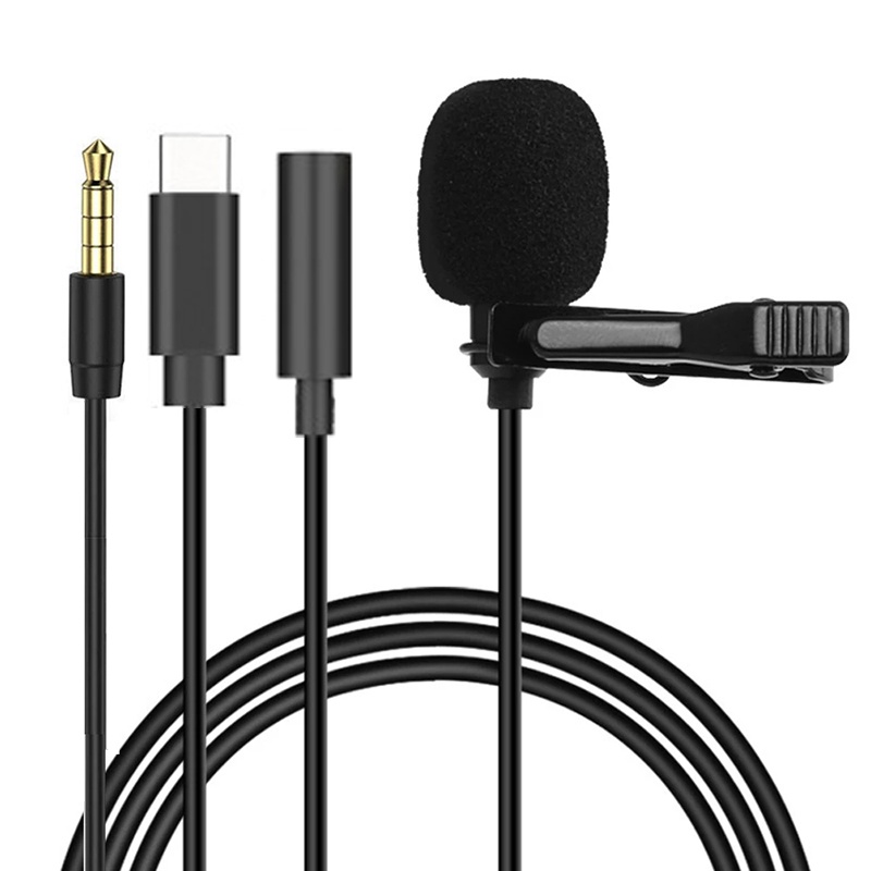 Microphone Capsule - 1.5m 미니 휴대용 라발리에 마이크 콘덴서