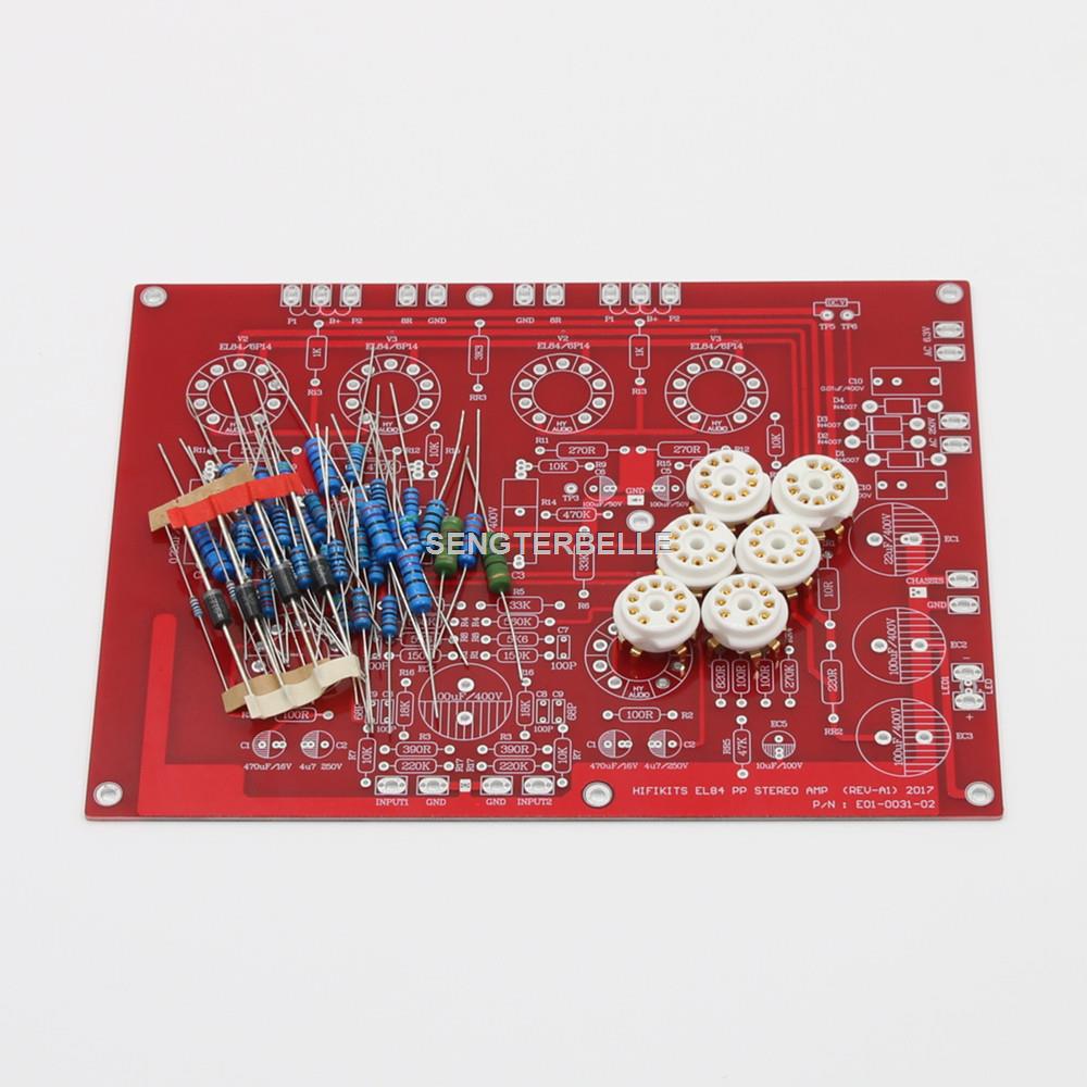 HiFi EL84 +ECF80 스테레오 푸시-풀 튜브  - Hifi Amplifier Board 리뷰 및 가격