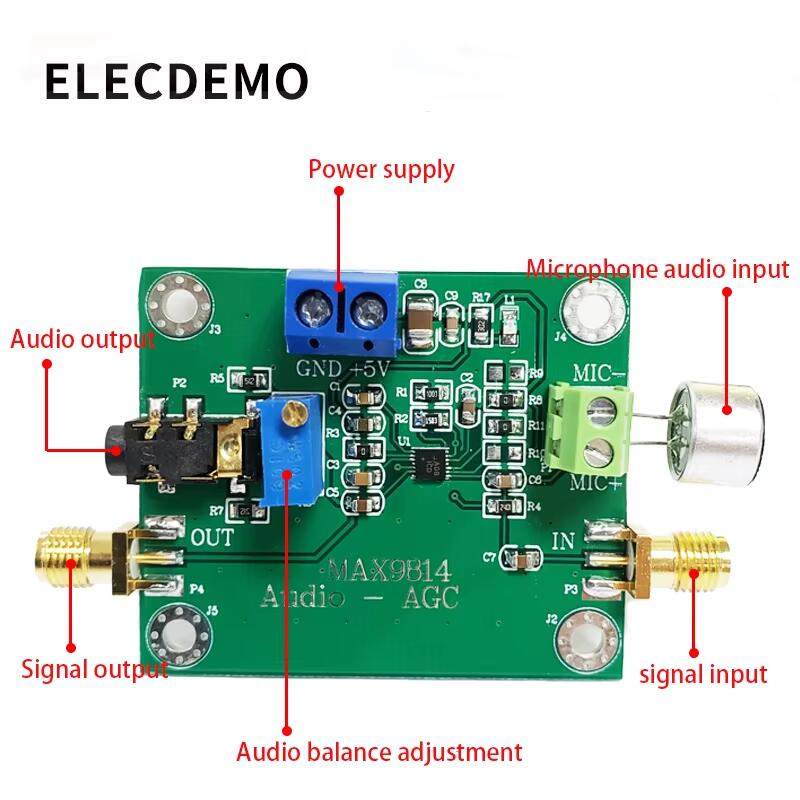 일렉트릿 마이크 AGC 증폭기 모듈, 자동 게인 제어  - Audio Amplifier Board 리뷰 및 가격