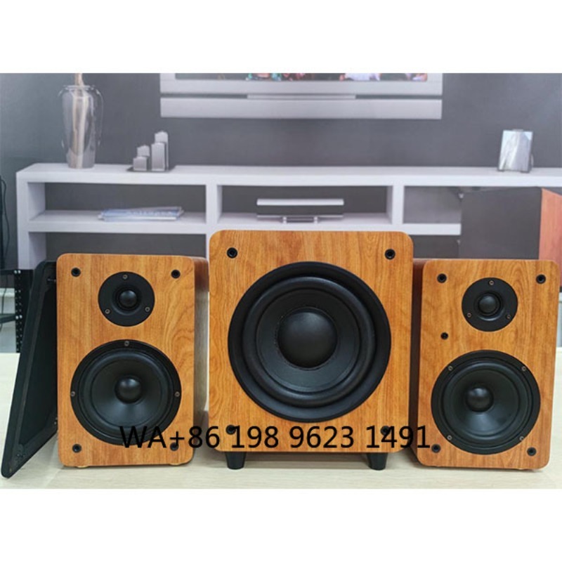8인치 150W RMS 목재 파워 서브우퍼 스피커, 홈 - Subwoofer 리뷰 및 가격