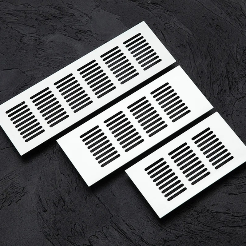 2개 50/80mm 폭 알루미늄 직사각형 캐비닛 옷장  - Ventilation Grille Aluminum 리뷰 및 가격