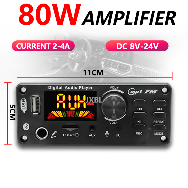 80W 블루투스 5.0 MP3 디코더 보드 2x40W  - Dac Board 리뷰 및 가격