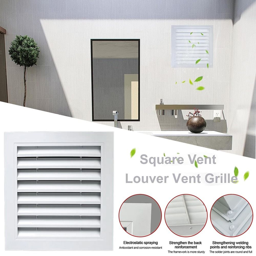 새로운 알루미늄 합금 에어벤트 그릴 흰색 사각형 게이블 - Ventilation Grille Aluminum 리뷰 및 가격