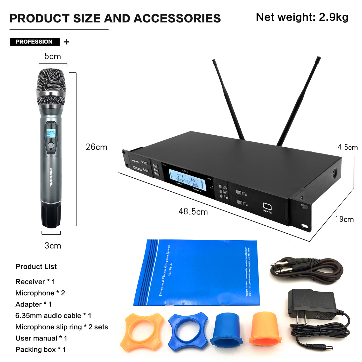 2026 RV-2 전문가용 FM 무선 카라오케 마이크  - Condenser Microphone Kit 리뷰 및 가격