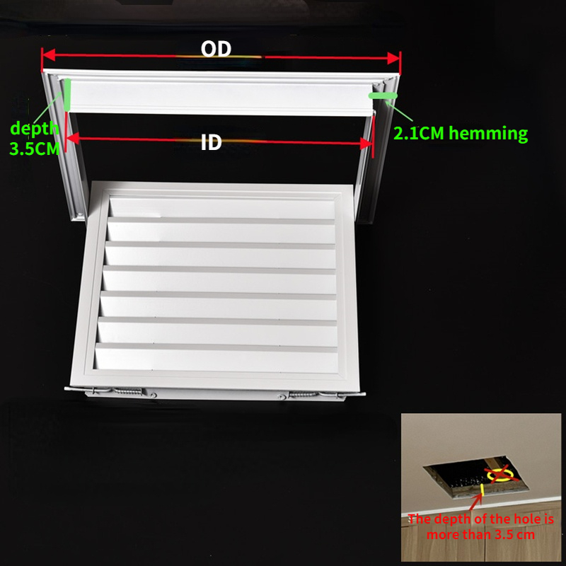 중앙 에어컨 그릴 환기 커버용 알루미늄 합금 배기 셔터 - Ventilation Grille Aluminum 리뷰 및 가격