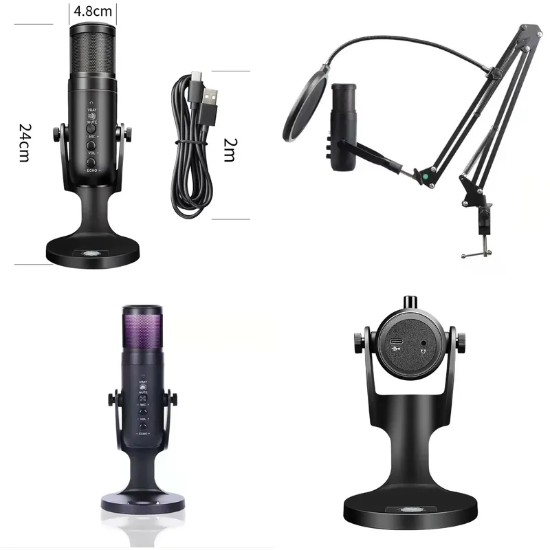 공장 직영 스튜디오 무선 USB 콘덴서 마이크 노이즈  - Condenser Microphone Kit 리뷰 및 가격